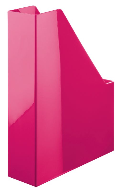 HAN Stehsammler i-Line – 2 STÜCK, eleganter, moderner High-End Stehsammler für Hefte, Zeitschriften und Mappen bis Format DIN A4/C4, pink, 16501-96